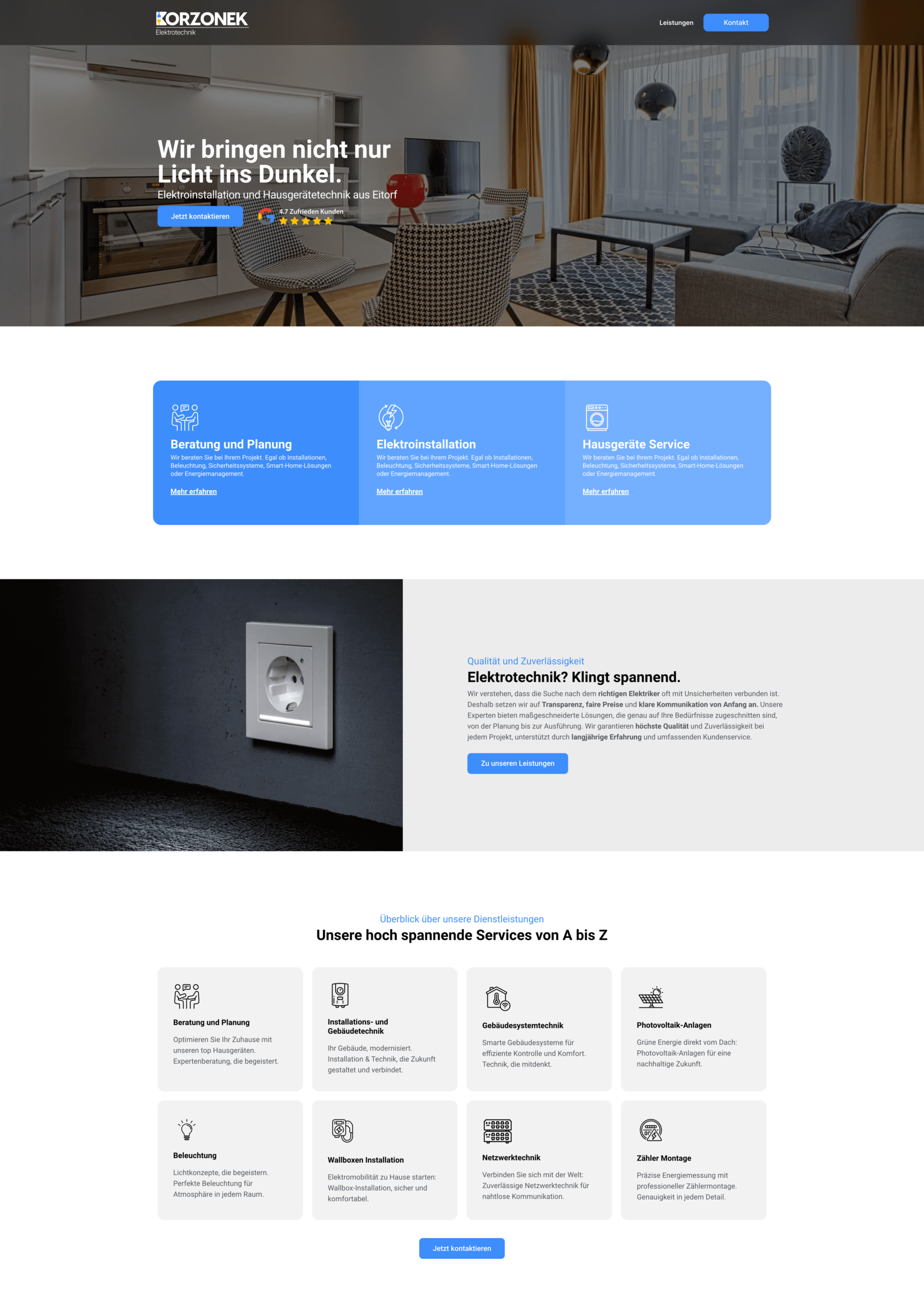 Referenz Korzonek Webdesign